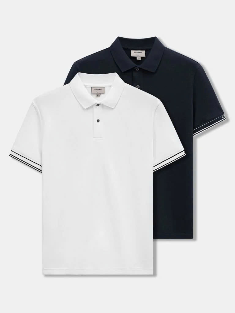Áo Polo Nam Stripe Egde Form Regular
